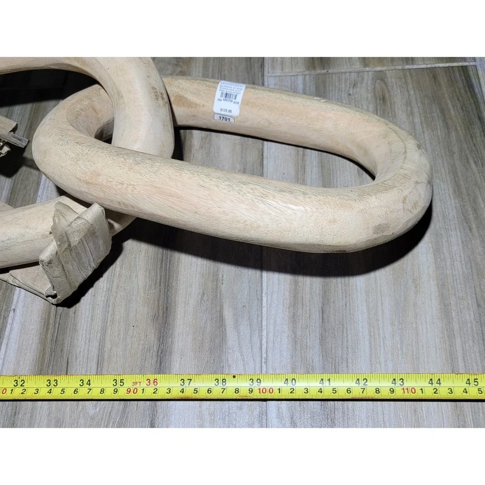 Pottery Barn Wood Chain Link Decor 44